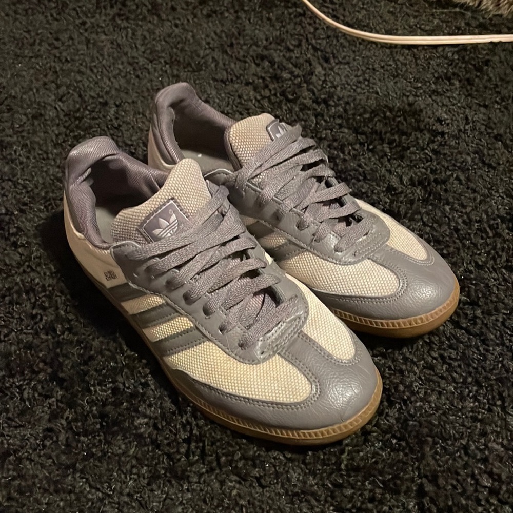 Grey Adidas Sambas - Mens 6.5
